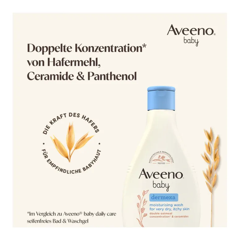 Aveeno Baby Dermexa Emollientien Duschcreme, 250 ml