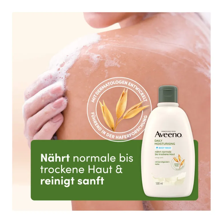 Aveeno Daily Moisturising Seifenfreies Duschgel, 500 ml
