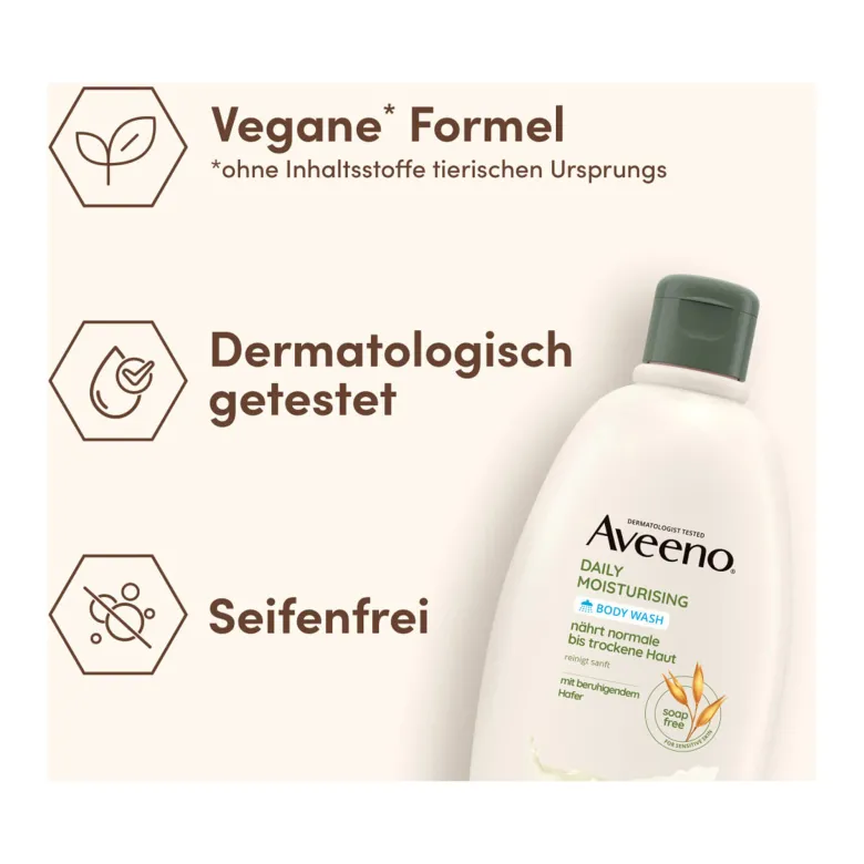 Aveeno Daily Moisturising Seifenfreies Duschgel, 500 ml