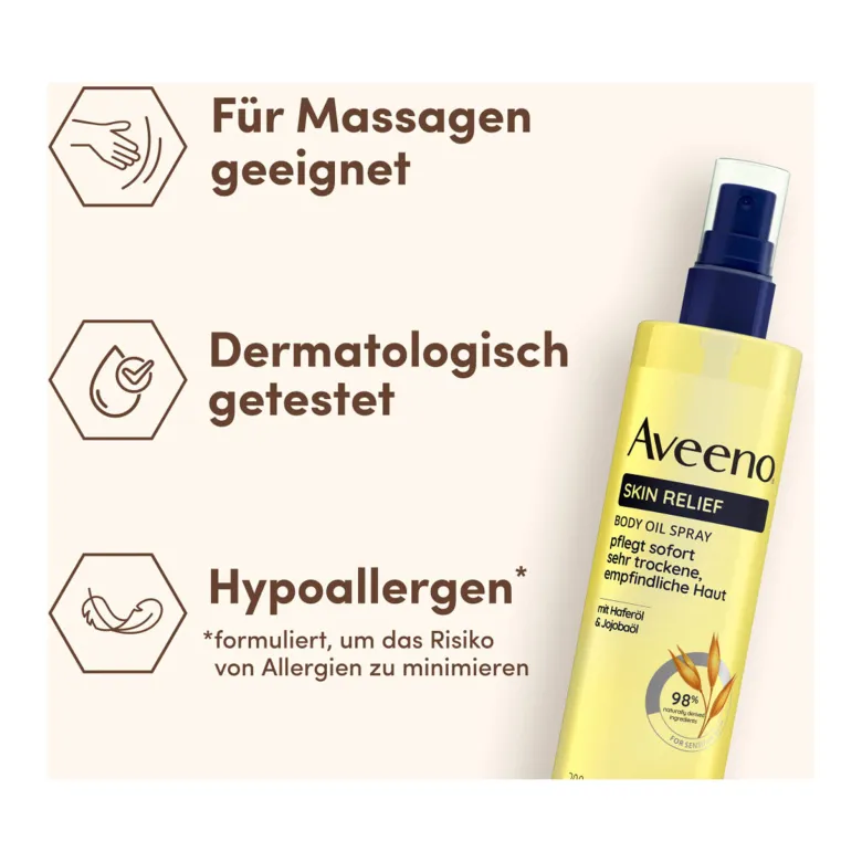 Aveeno Skin Relief Körperöl-Spray, 200 ml