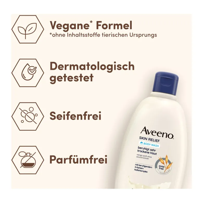 Aveeno Skin Relief Seifenfreies Duschgel, 500 ml