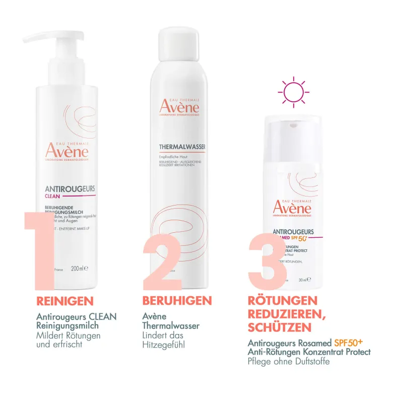 Avene Antirougeurs Clean Beruhigende Reinigungsmilch, 200 ml