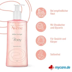 Avene BODY Mildes Duschgel, 500 ml