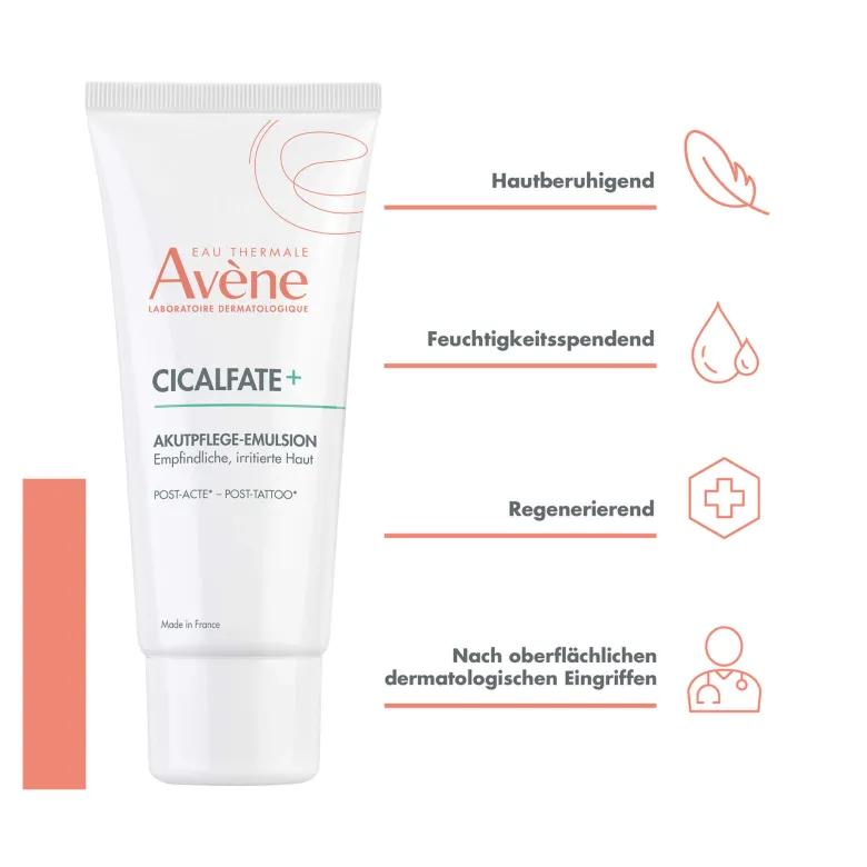 Avene Cicalfate+ Akutpflege-Emulsion Post-Acte, Post-Tattoo, 40 ml