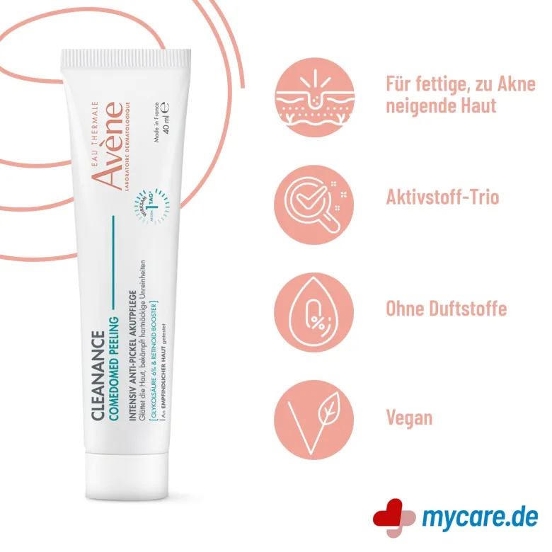 Avene Cleanance Comedomed Peeling Anti-Pickel Akutpflege, 40 ml
