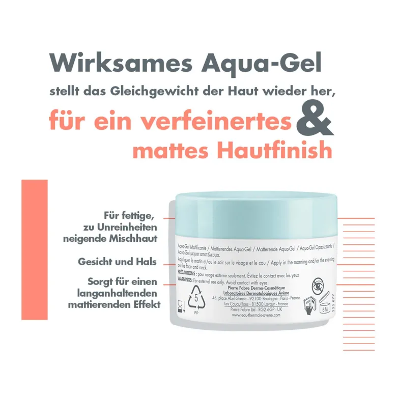 Avene Cleanance Mattierendes Aqua-Gel, 50 ml