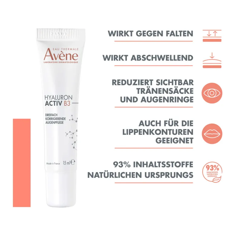 Avene Hyaluron Activ B3 Korrigierende Augenpflege, 15 ml