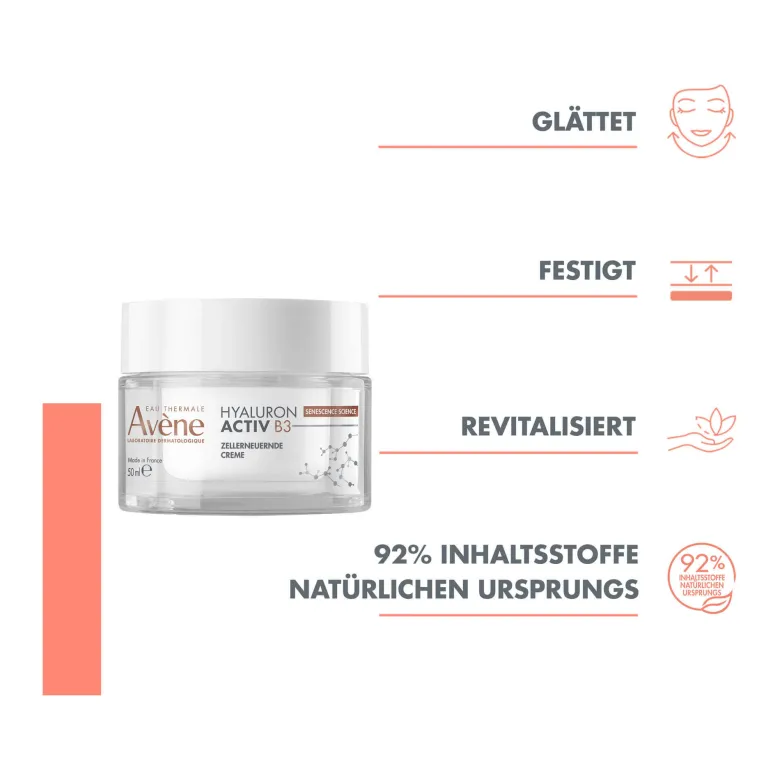 Avene Hyaluron Activ B3 Zellerneuernde Creme, 50 ml