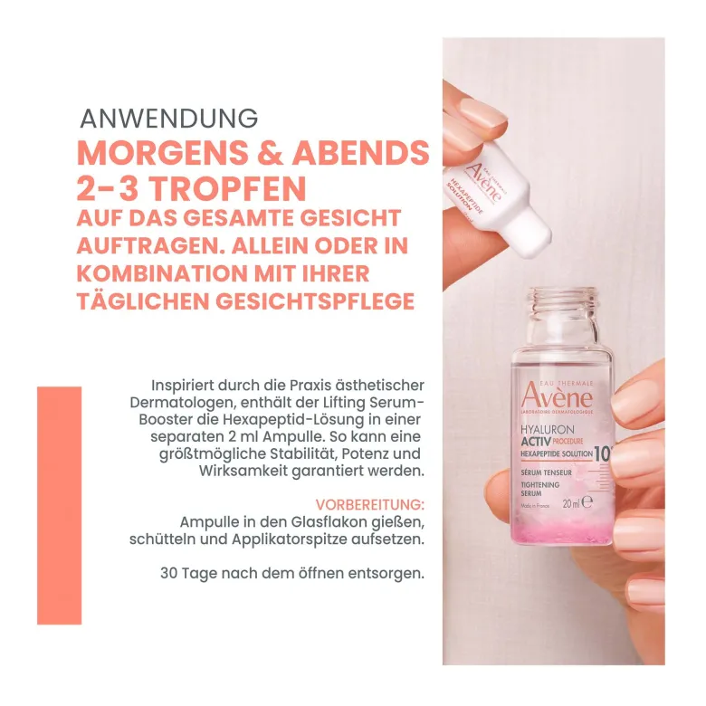 Avene Hyaluron Activ Procedure Lifting Serum-Booster, 20 ml