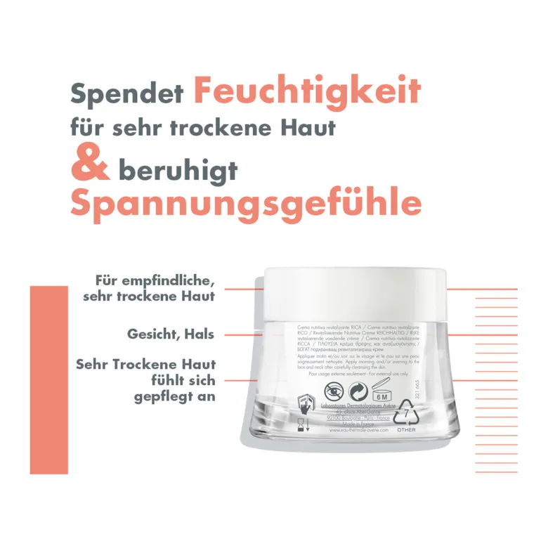 Avene Les Essentiels revital. nutritive Creme reichhaltig, 50 ml