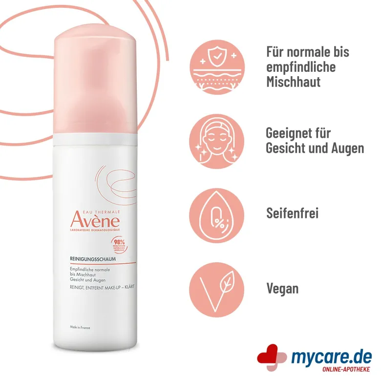 Avene Mattierender Reinigungsschaum, 150 ml