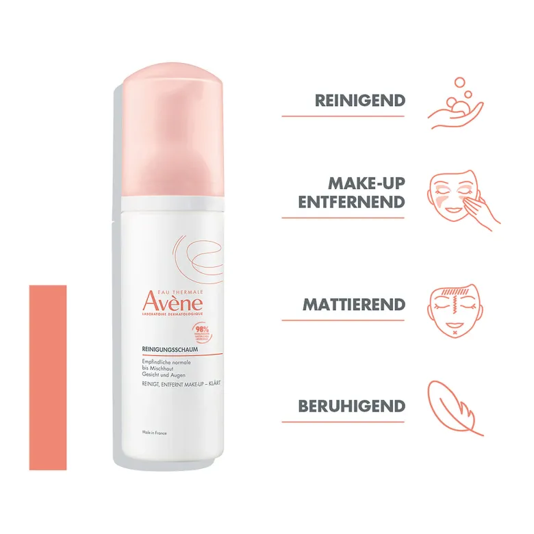 Avene Mattierender Reinigungsschaum, 150 ml