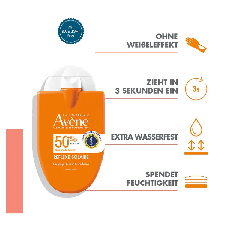 Avene Reflex Sun Emulsion 50+ für Familien, 30 ml