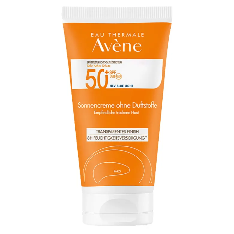 Avene Sonnencreme SPF 50+ ohne Duftstoffe, 50 ml