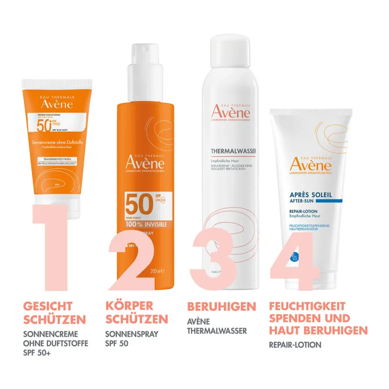Avene Sonnencreme SPF 50+ ohne Duftstoffe, 50 ml