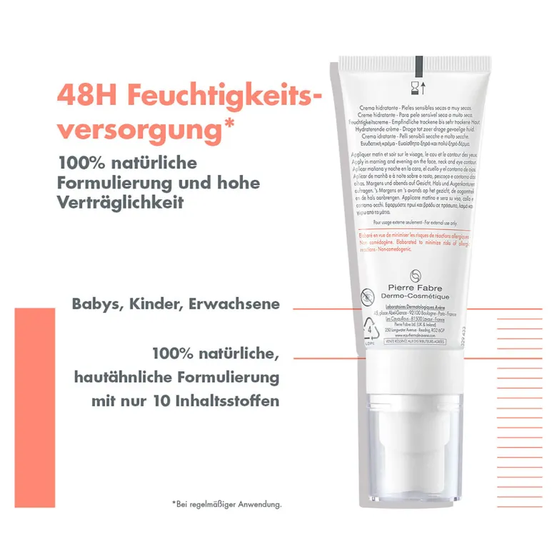 Avene Tolerance HYDRA-10 Feuchtigkeitscreme, 40 ml