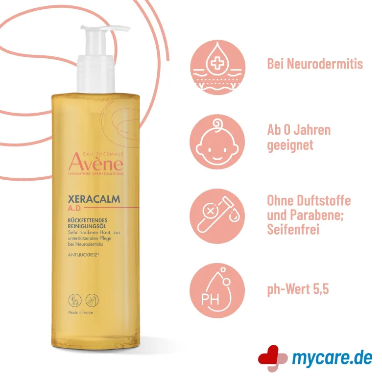 Avene XeraCalm A.D Rückfettendes Reinigungsöl, 750 ml