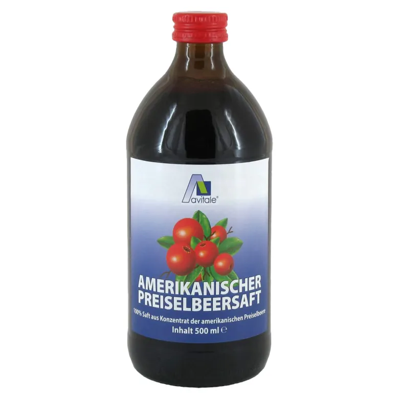 Avitale Amerikanischer Preiselbeersaft, 500 ml