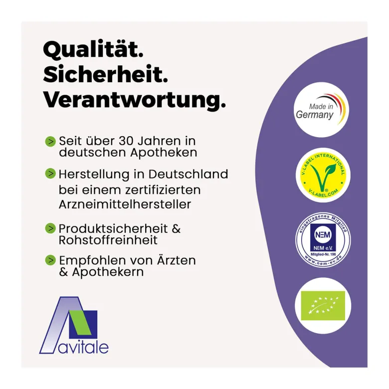 Avitale Melatonin+Passionsblume+Baldrian Kapseln, 60 St