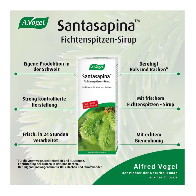 A.Vogel Santasapina Fichtenspitzen-Sirup, 200 ml