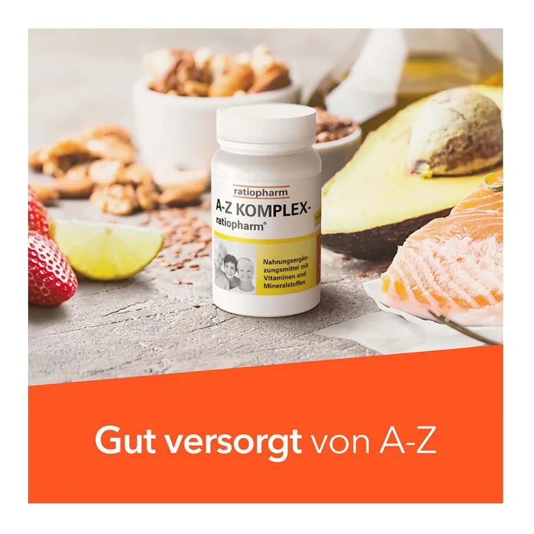A-Z Komplex ratiopharm - mit 23 Vitaminen & Mineralstoffen, 100 St