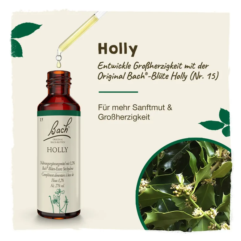 Bachblüte Holly, 20 ml