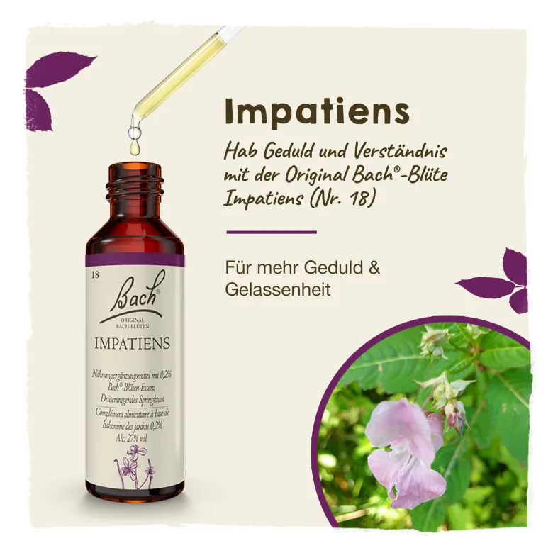 Bachblüte Impatiens, 20 ml