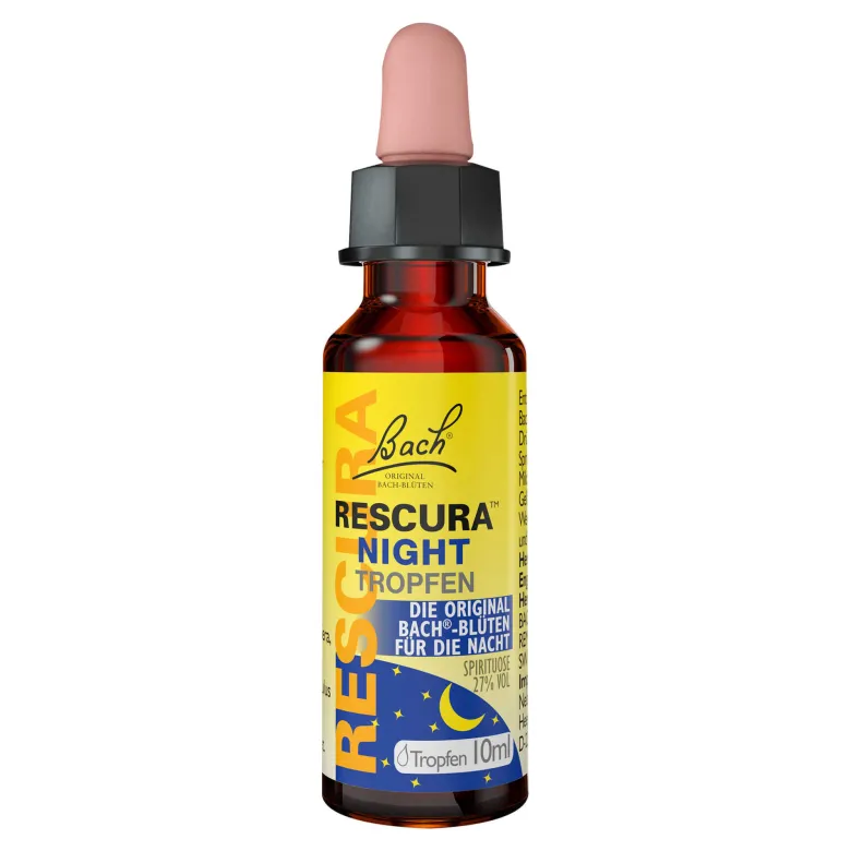 Bachblüten Original Rescura Night Tropfen mit Alkohol, 10 ml