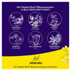 Bachblüten Original Rescura Night Spray mit Alkohol, 20 ml