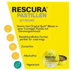 Bachblüten Original Rescura Pastillen Zitrone, 50 g
