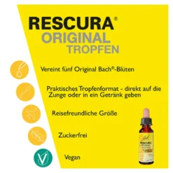 Bachblüten Original Rescura Tropfen mit Alkohol, 20 ml