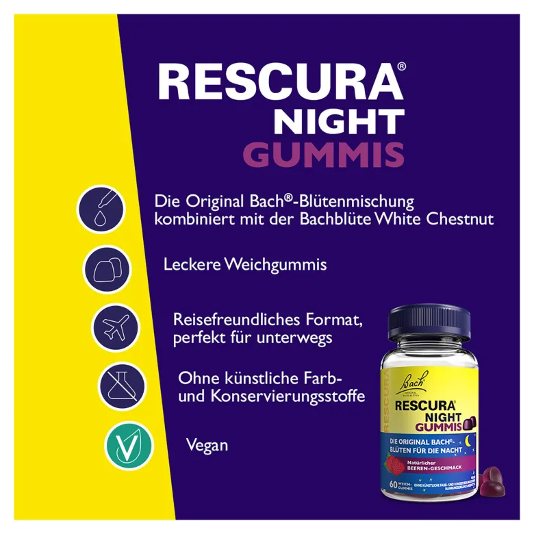 Bach Original Rescura Gummis Beere, 60 St
