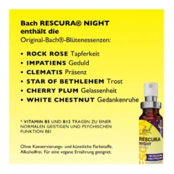 Bach Rescura Night Spray alkoholfrei, 20 ml