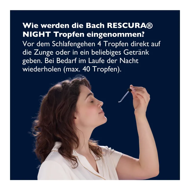 Bach Rescura Night Tropfen alkoholfrei, 20 ml