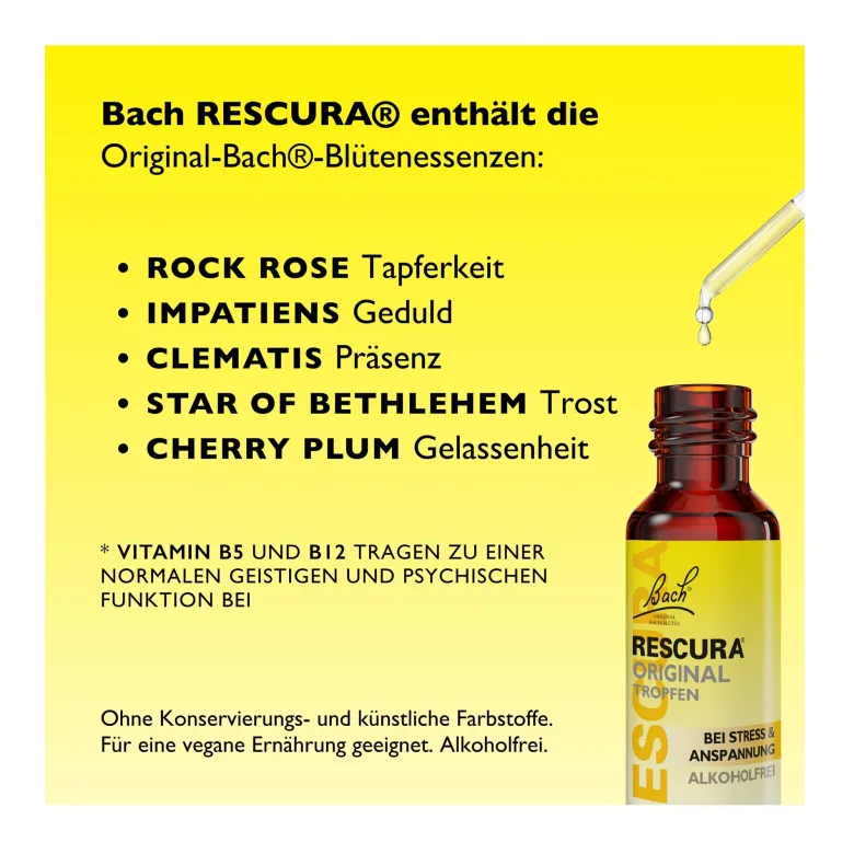 Bach Rescura Tropfen alkoholfrei, 20 ml