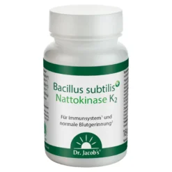 Bacillus subtilis plus Nattokinase-Enzym Vitamin K2 vegan, 60 St