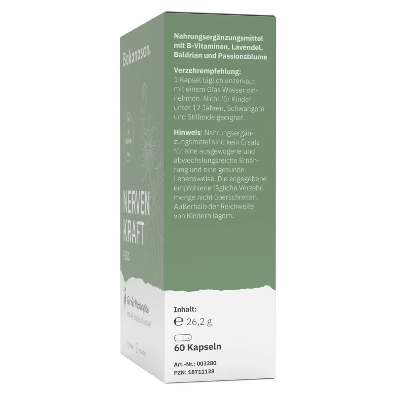 Bakanasan Nervenkraft Plus Kapseln, 60 St