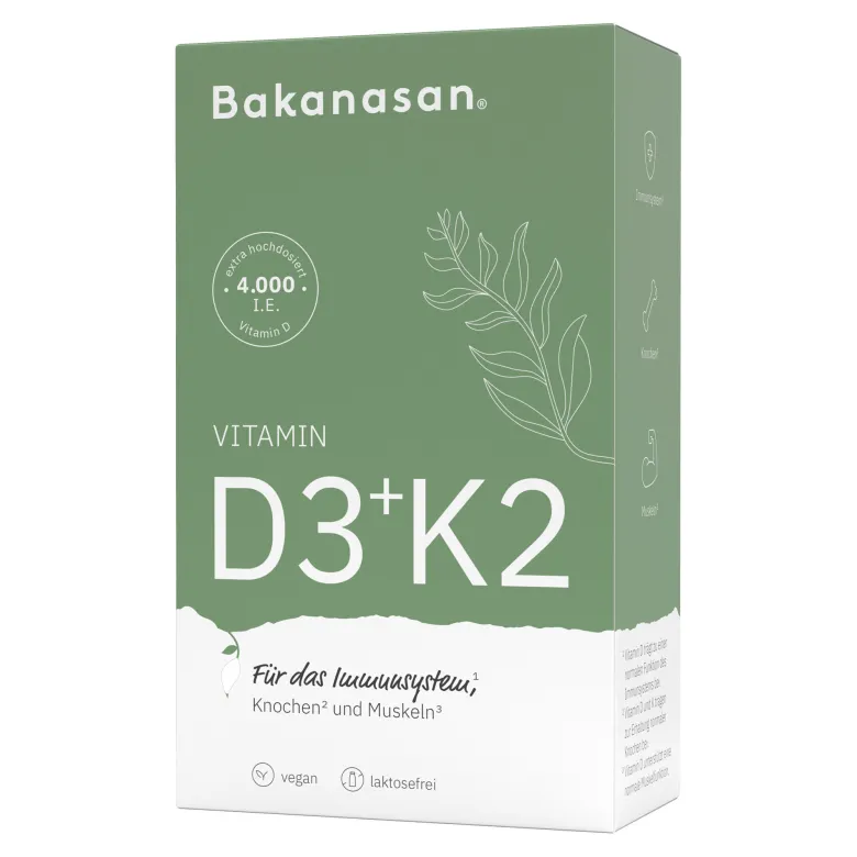 Bakanasan Vitamin D3+K2 Kapseln, 60 St