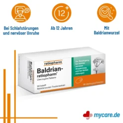 Baldrian ratiopharm überzogene Tabletten, 60 St