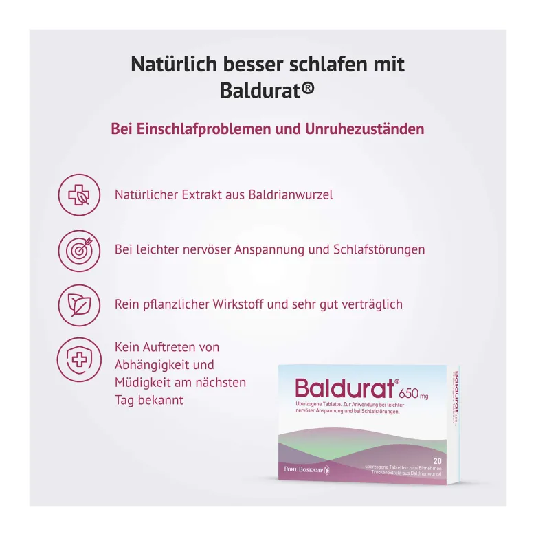 Baldurat bei Schlafstörungen, 50 St