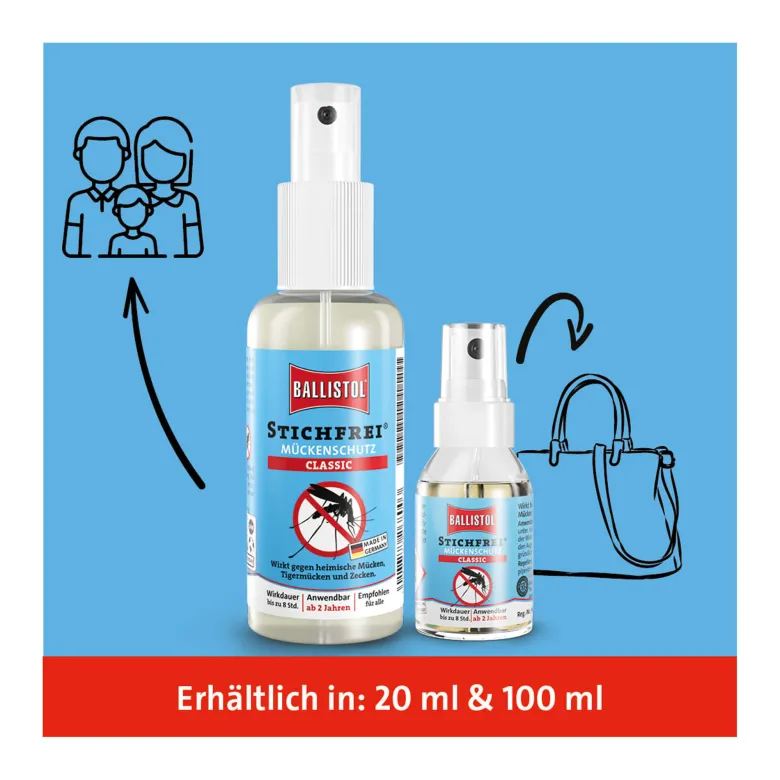Ballistol Stichfrei Classic Pumpspray Mückenschutz, 100 ml