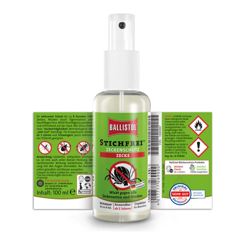 Ballistol Stichfrei Zeckenschutz Pumpspray, 100 ml