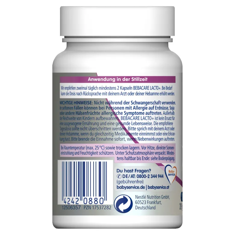 BEBACARE LACTO+ Bockshornklee Kapseln, 28 St