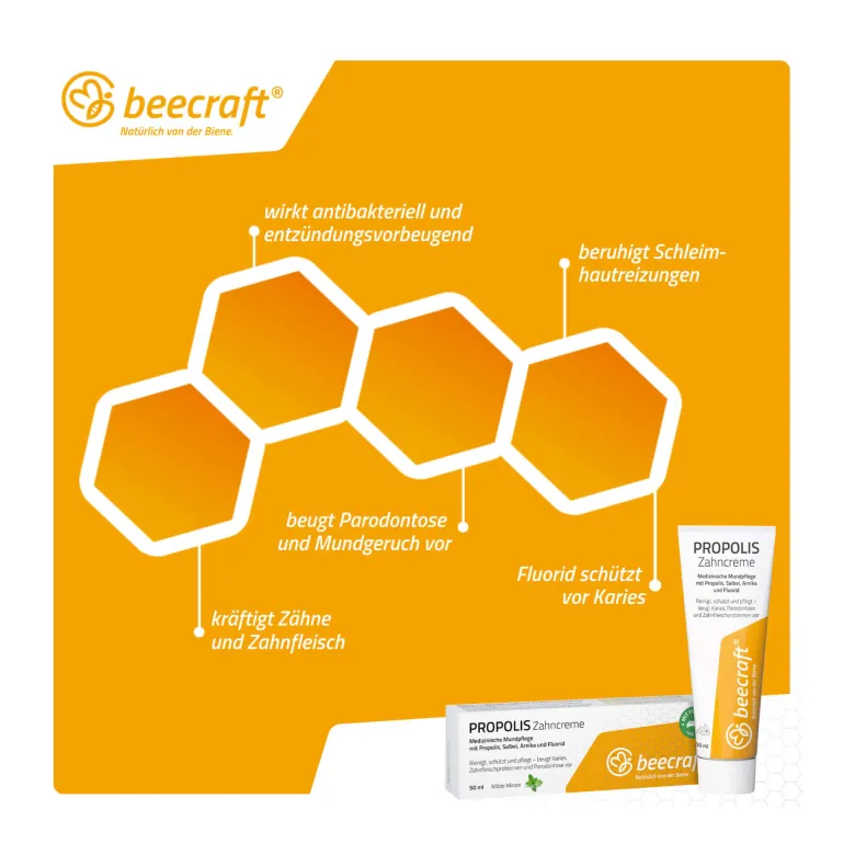 Beecraft Propolis Zahncreme, 50 ml