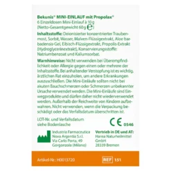 Bekunis Mini-Einlauf mit Propolax, 6 St