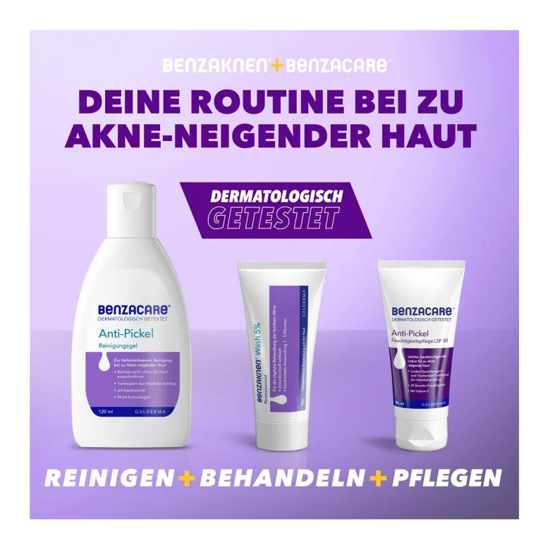 Benzacare Anti-Pickel Feuchtigkeitspflege LSF 30, 50 ml