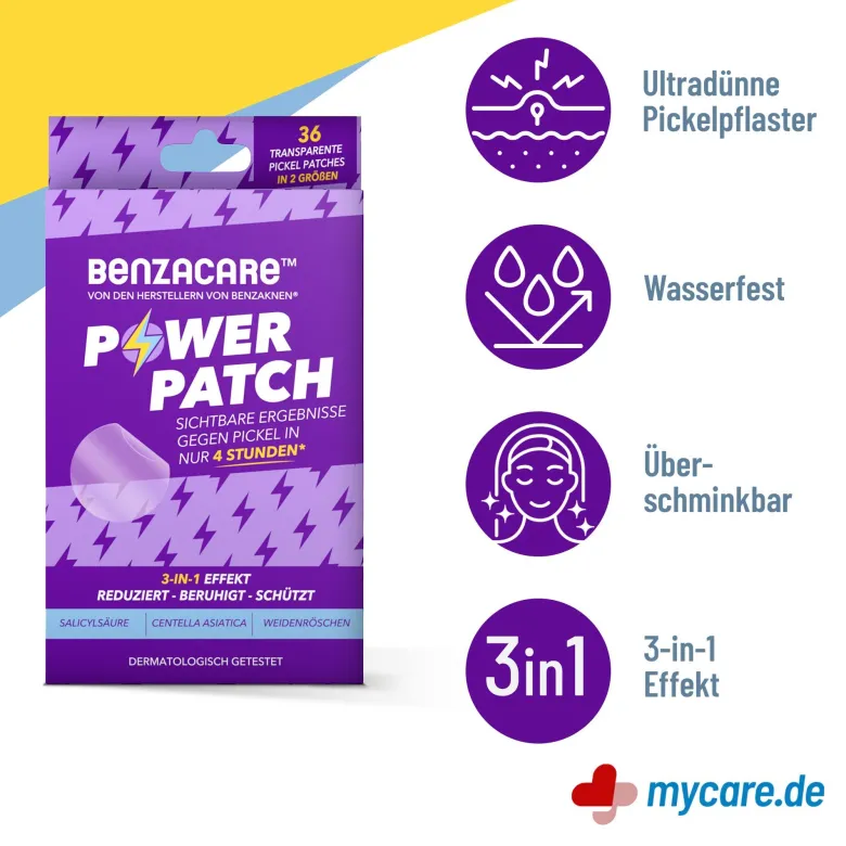 Benzacare Power Patches gegen Pickel, 36 St