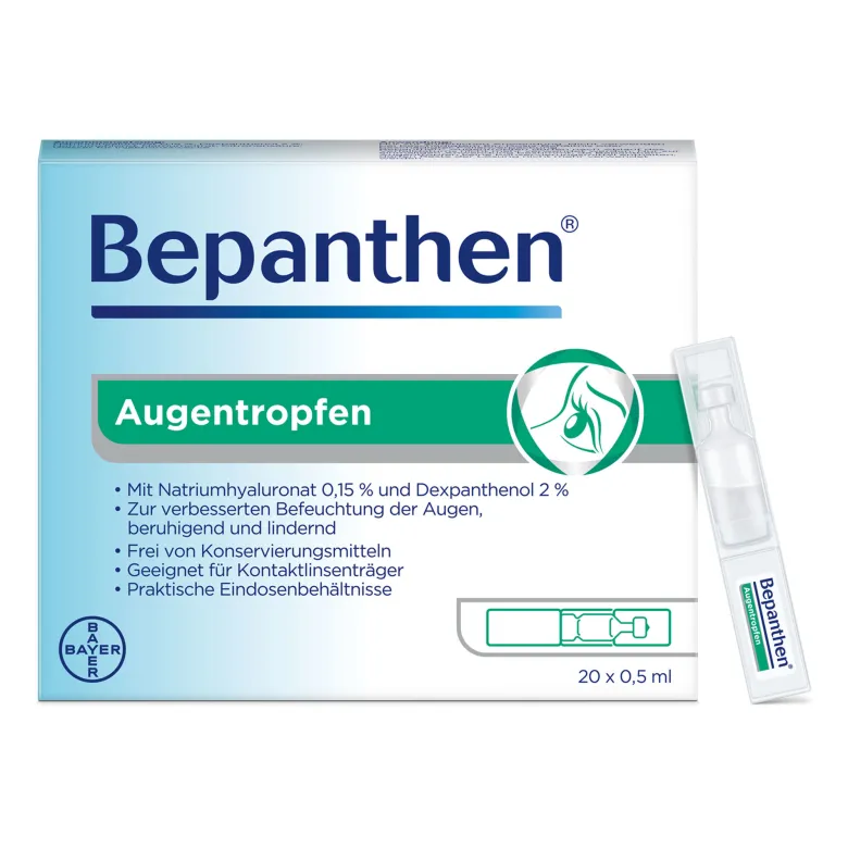Bepanthen Augentropfen, 20X0.5 ml