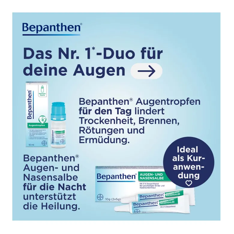 Bepanthen Augen- und Nasensalbe Dreierpack, 3x10 g
