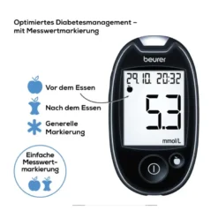 Beurer GL44 Blutzuckermessgerät mmol/l, 1 St
